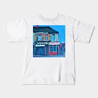 Shop Fronts, Hull, England Kids T-Shirt